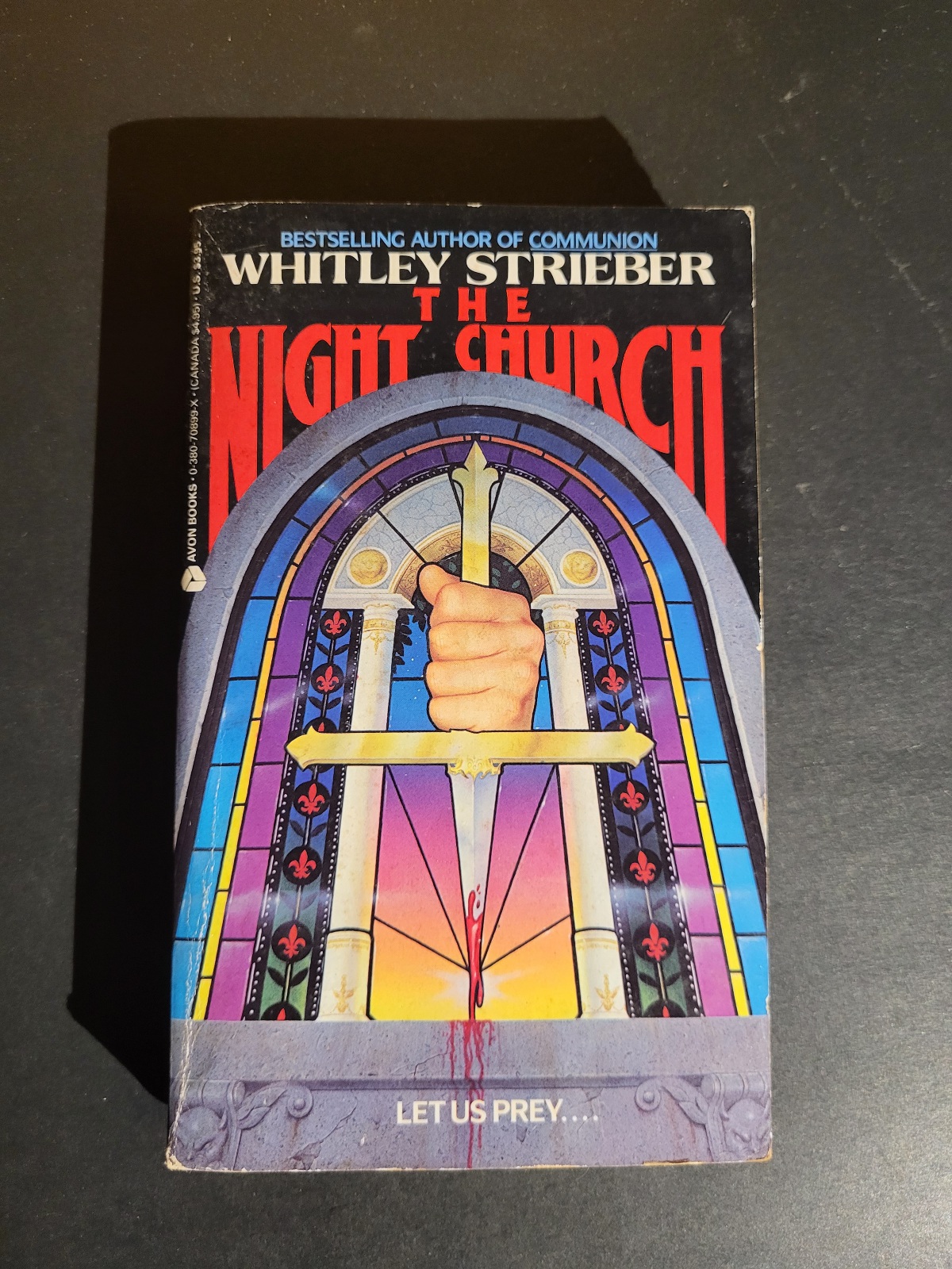 The Night Church by Whitley Strieber 1990 Avon Horror Paperback