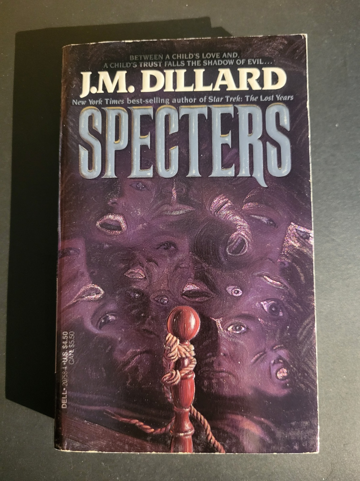 Specters by J.M. Dillard 1991 Dell Abyss Horror Paperback