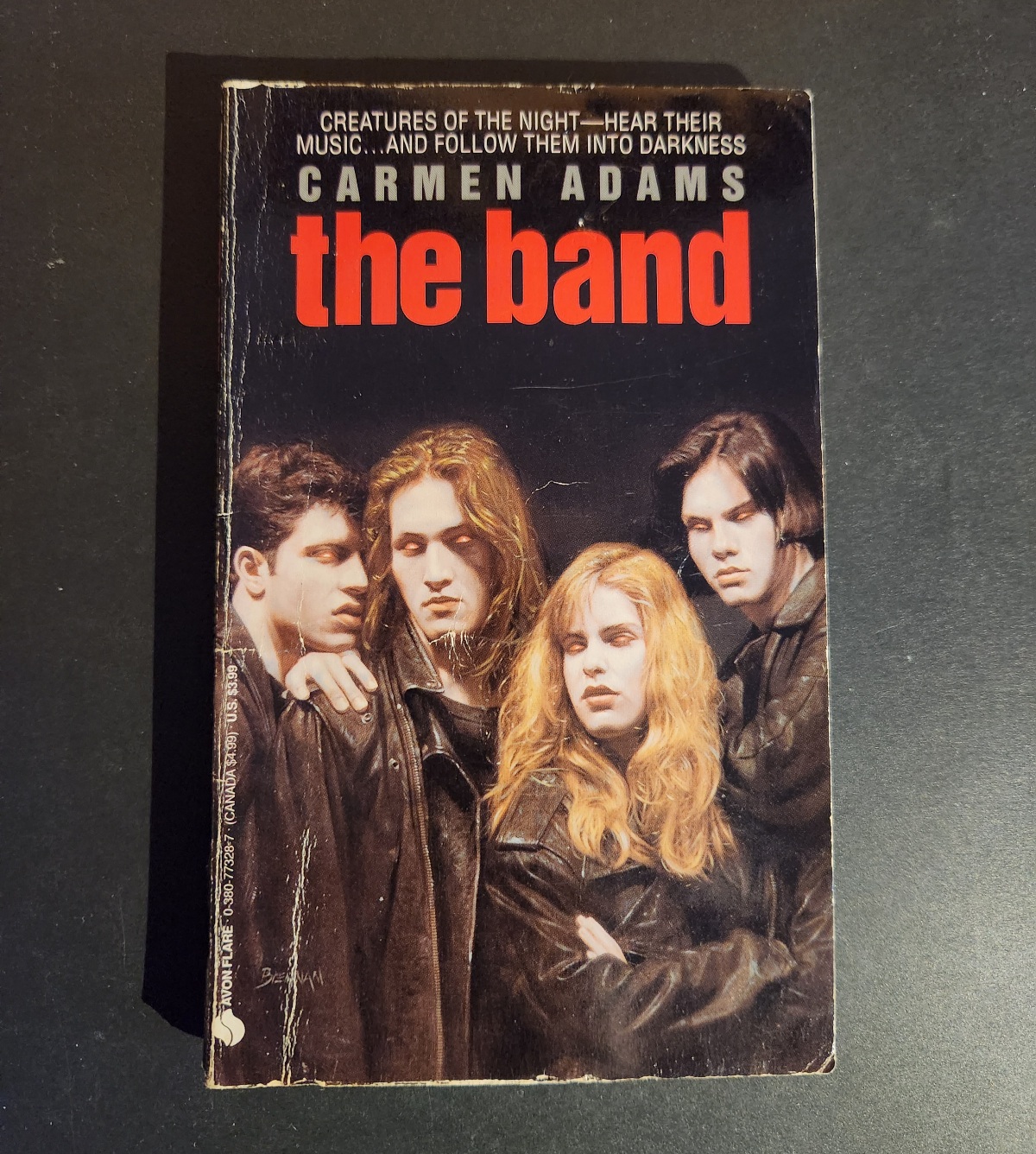 The Band by Carmen Adams 1994 Avon Flare YA Horror Paperback Rare Collectible