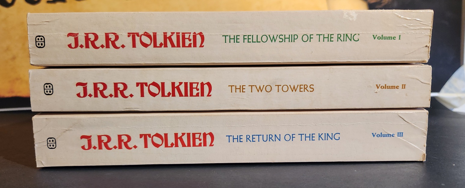 Lord of the Rings 3 Book Set Ballantine 4th Printing 1975 Set