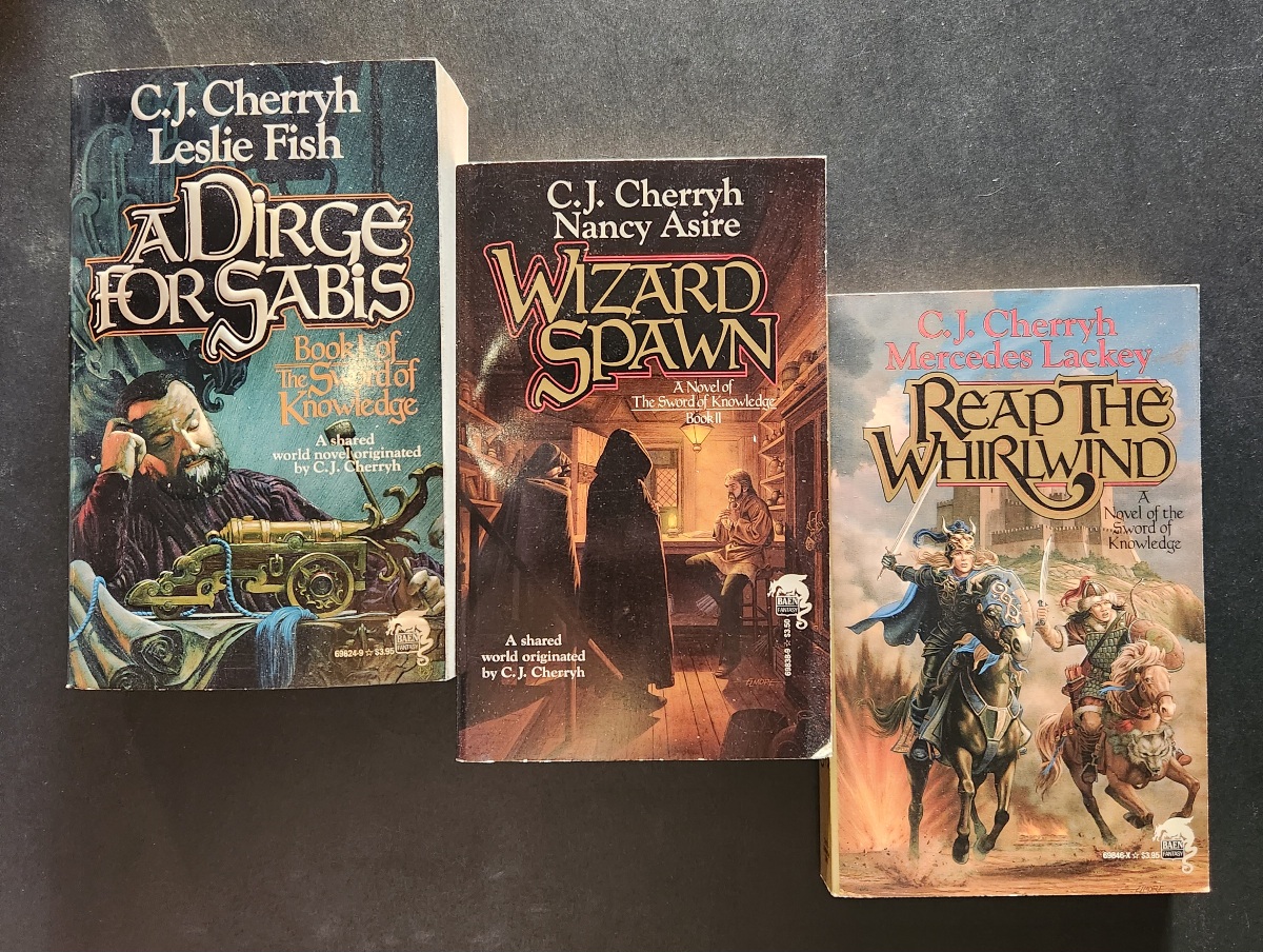 The Sword of Knowledge Trilogy by CJ Cherryh & Mercedes Lackey Baen Fantasy 1989 Paperback Editions
