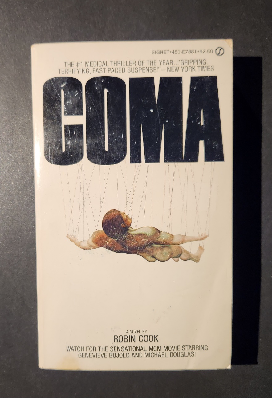 Coma by Robin Cook 1977 Signet Horror Paperbacks from Hell Feature