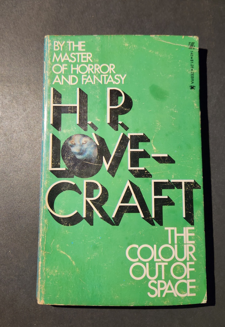 The Colour Out of Space by H.P. Lovecraft 1975 Zebra Science Fiction Paperback