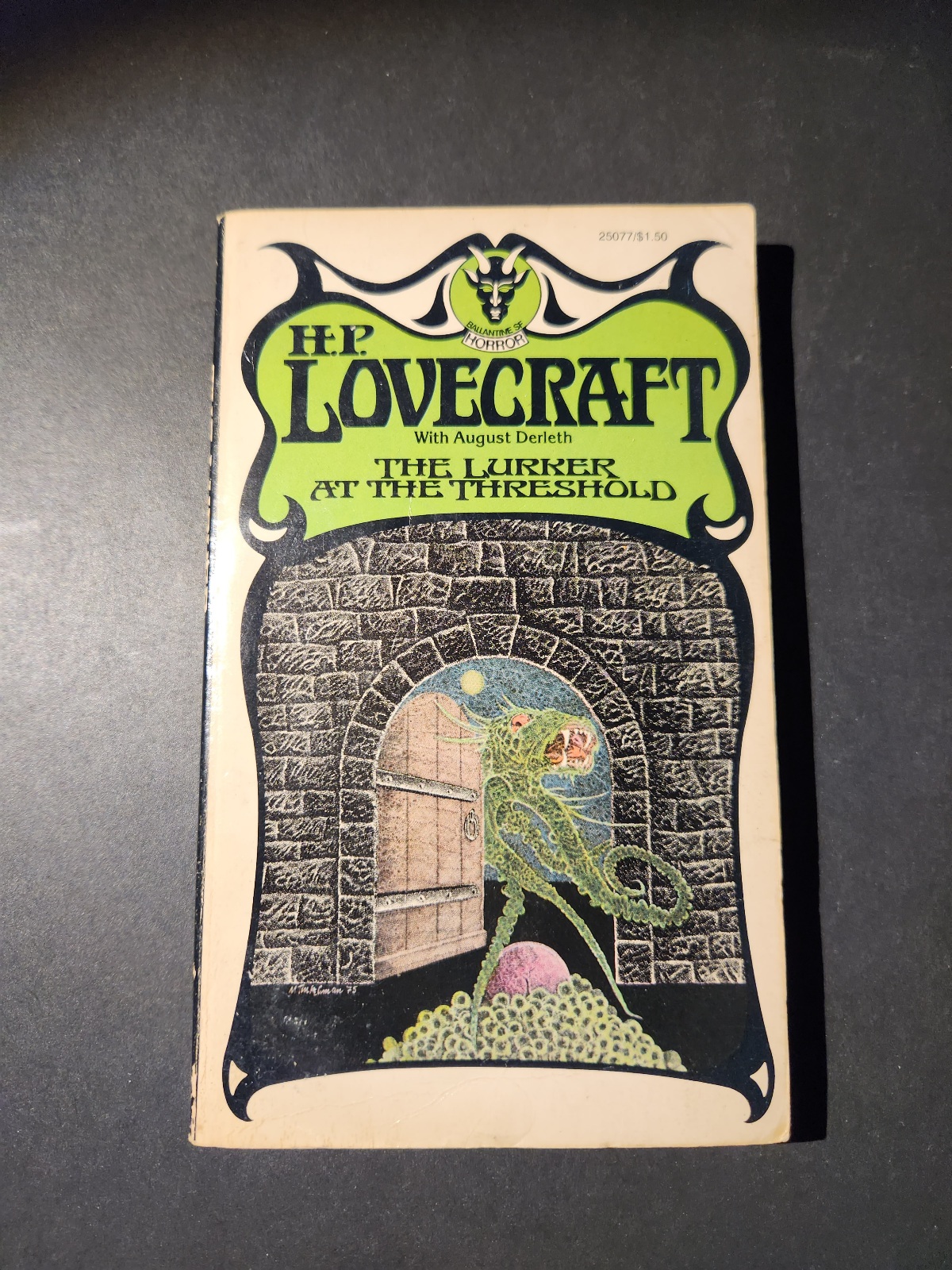 The Lurker at the Threshold by H.P. Lovecraft 3rd Printing 1976 Blackgate Artist Murray Tinkelman