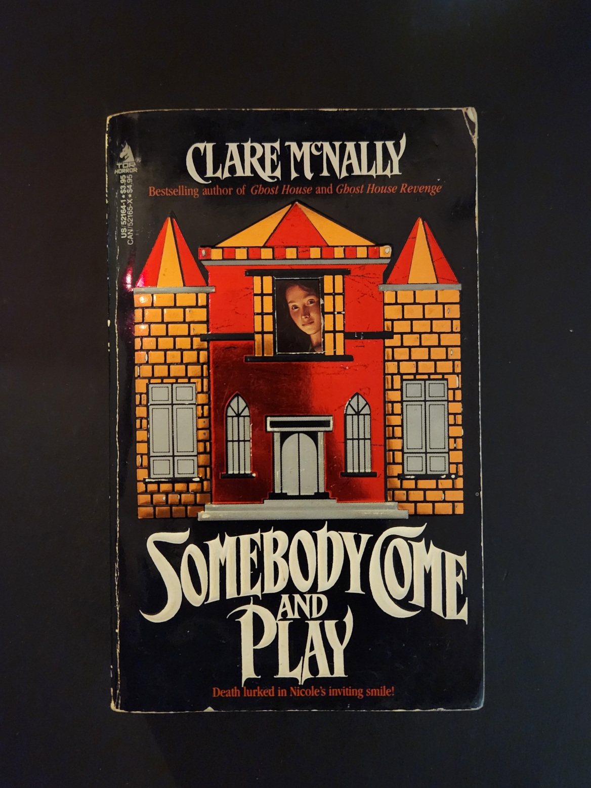 Somebody Come and Play by Clare McNally 1987 Tor Horror Artist Joe DeVito Paperback