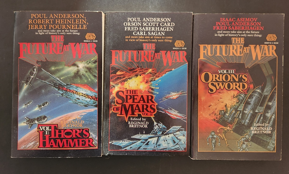 The Future at War Series ed. by Reginal Bretnor 1988 Set of 3 Baen Books Science Fiction Paperbacks