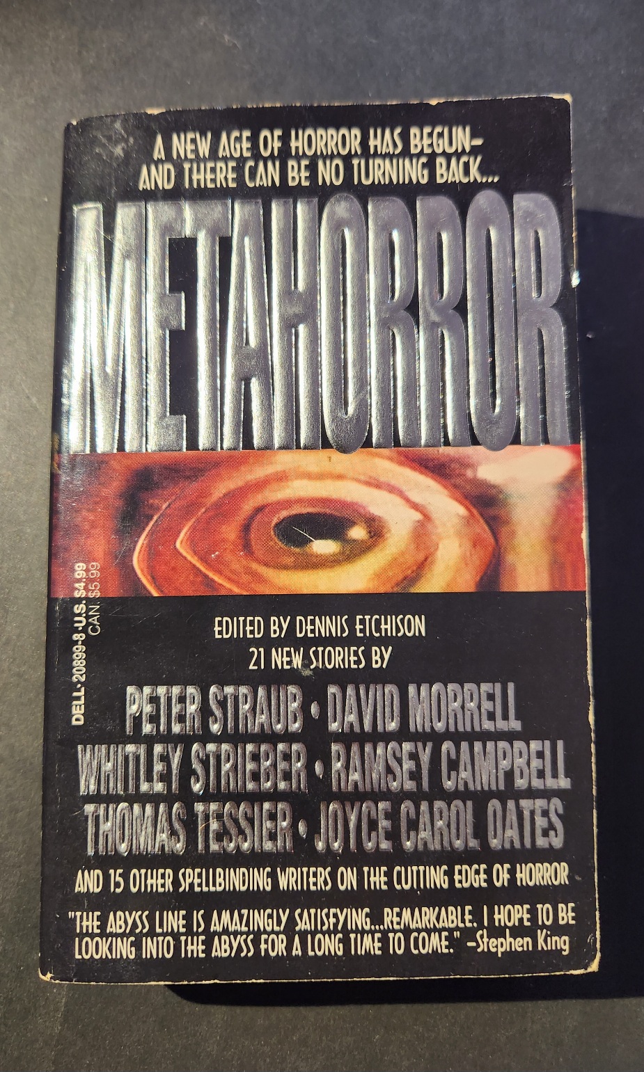 Metahorror edited by Dennis Etchison Dell Abyss 1992 Horror Anthology Paperback