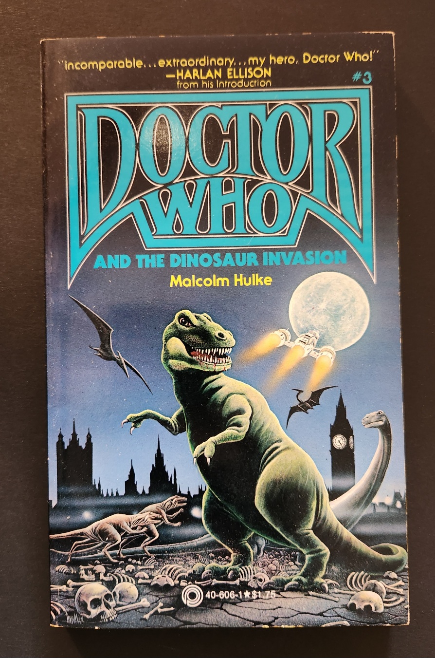 DOCTOR WHO AND THE DINOSAUR INVASION BY MALCOLM HULKE 1979 PINNACLE UK BOOKS PAPERBACK