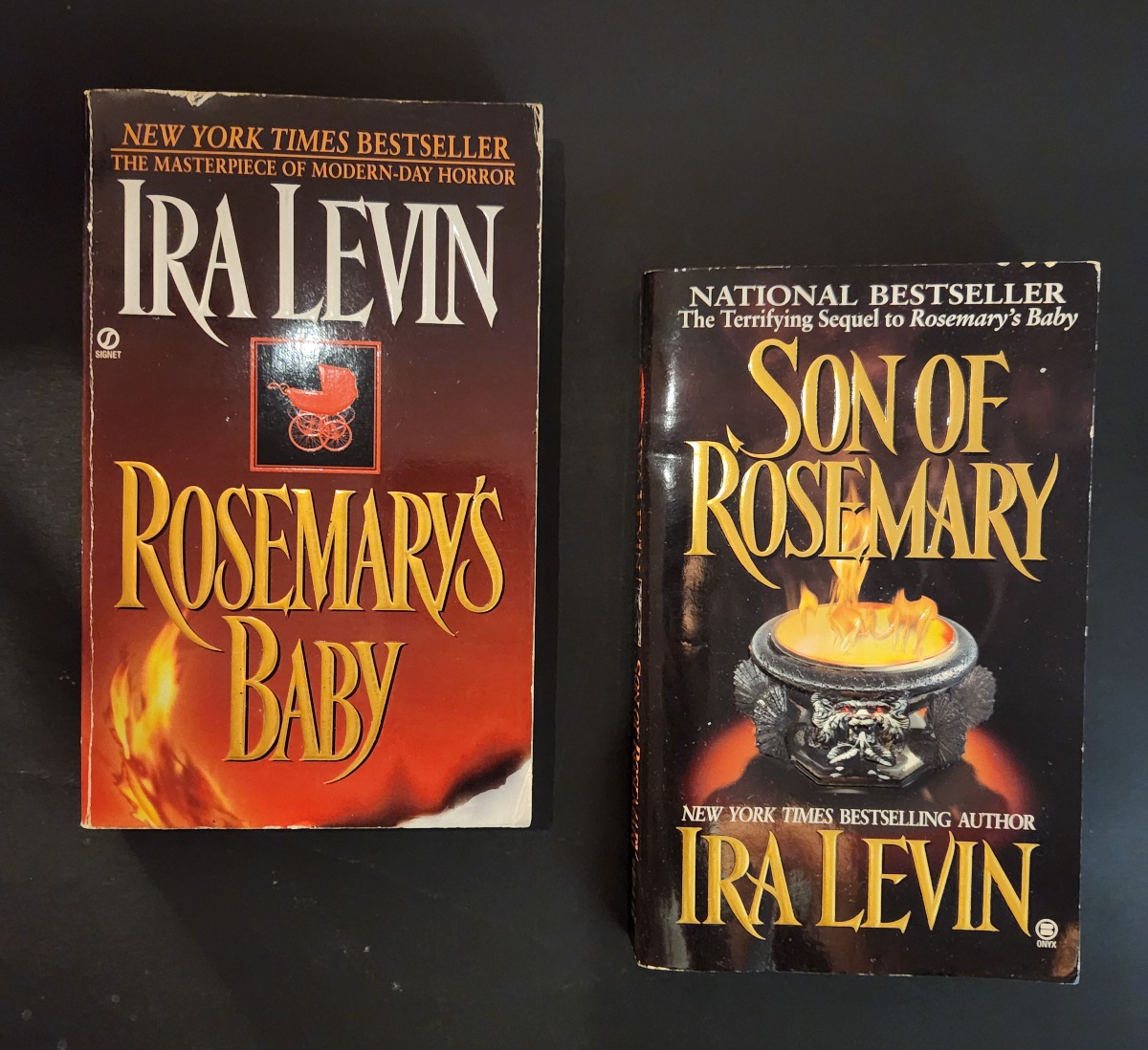 Rosemary's Baby & Son of Rosemary by Ira Levin Matching Set Signet 1997 Horror Paperbacks