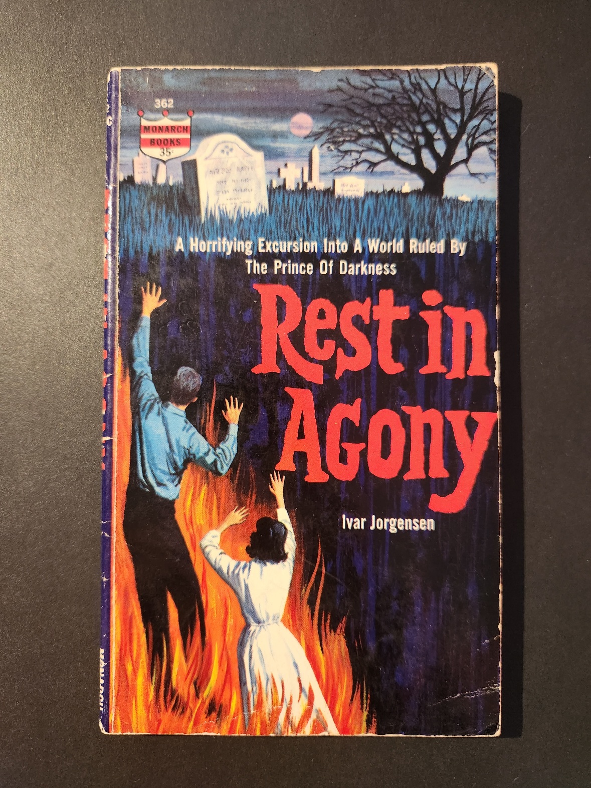 Rest in Agony by Ivar Jorgensen 1963 Monarch Books Horror Paperback