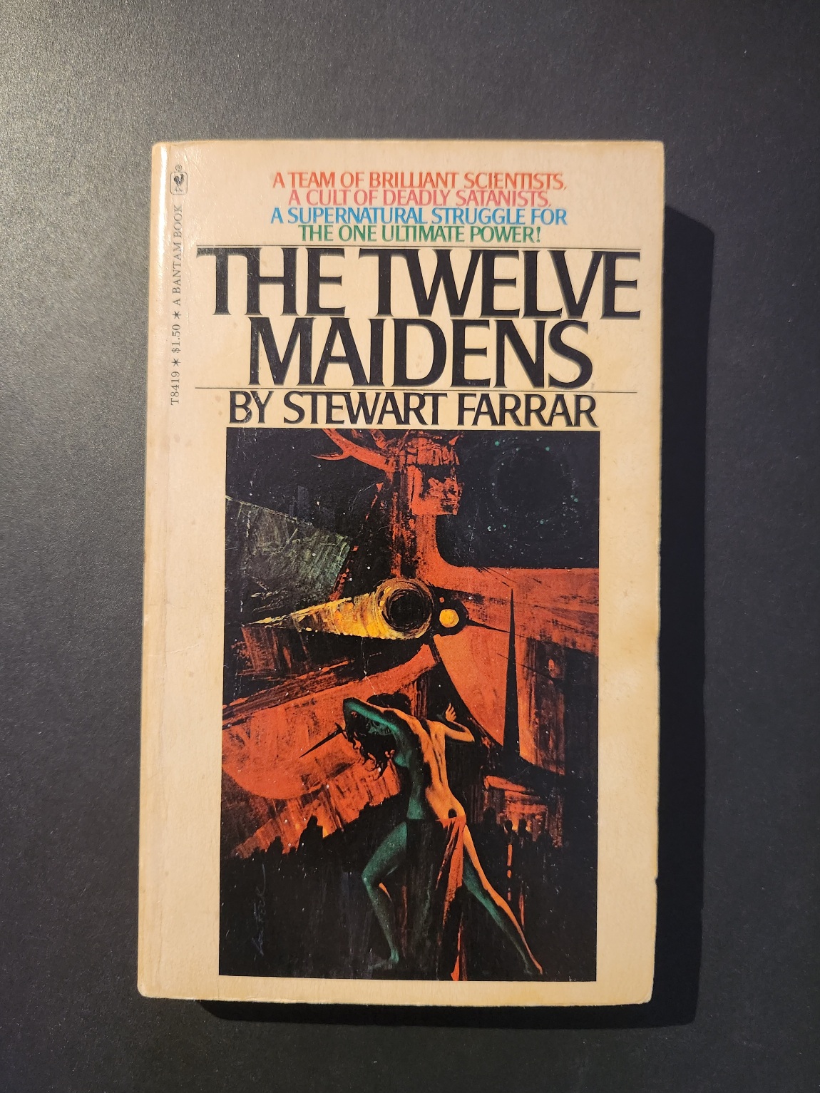 The Twelve Maidens by Stewart Farrar 1975 Bantam Books Horror Paperback