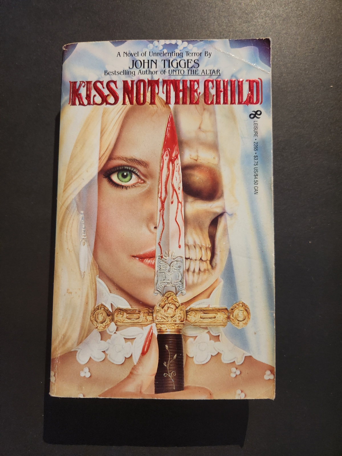 Kiss Not The Child by John Tigges 1985 Leisure Horror Paperback