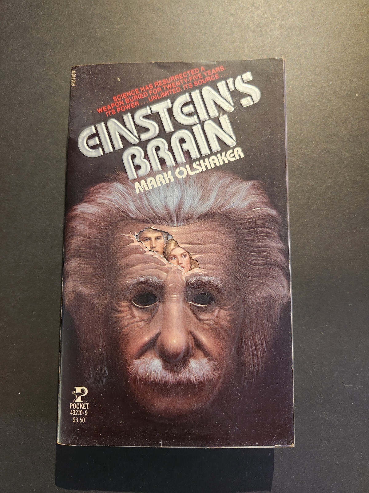 Einstein's Brain by Mark Olshaker 1982 Pocket Fiction Science Fiction Speculative Fiction Paperback