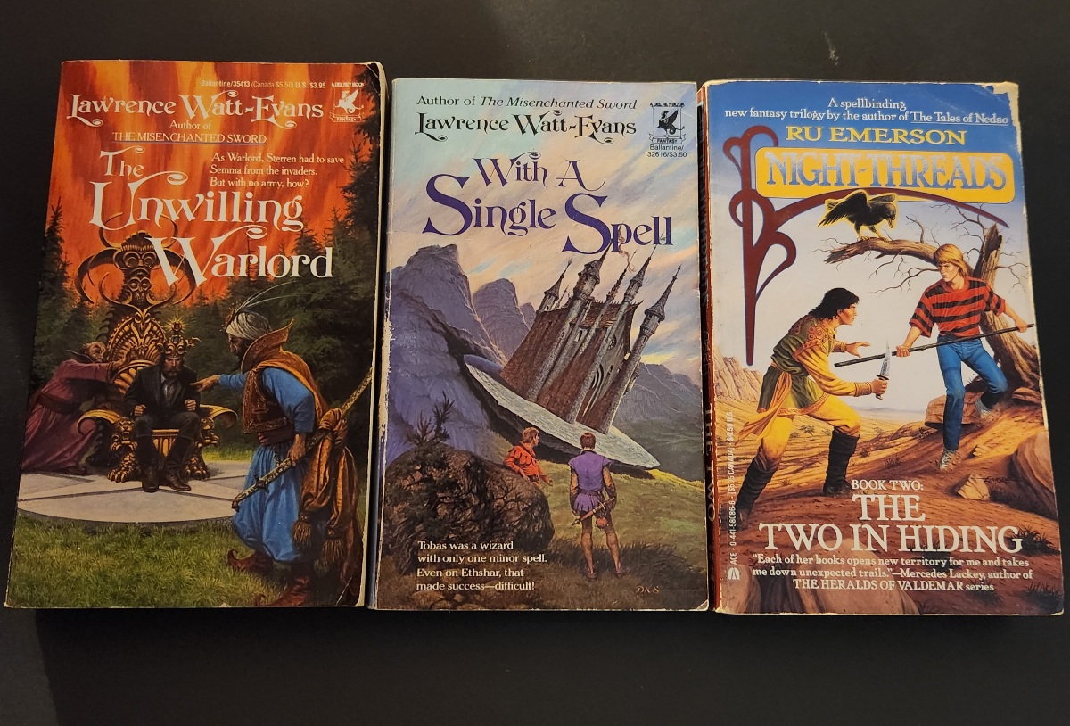 Fantasy 3 Book Set: Ru Emerson & Lawrence Watt-Evans Paperbacks