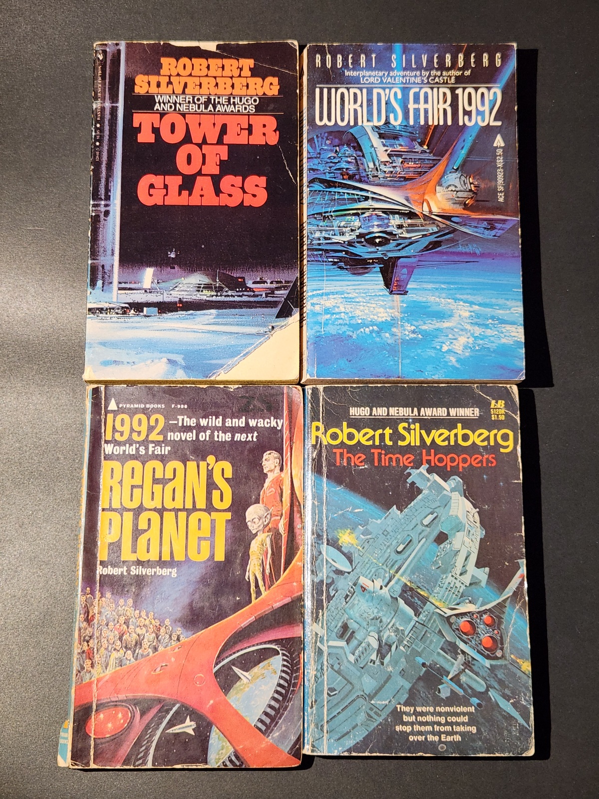 4 Vintage Robert Silverberg Science Fiction Paperbacks