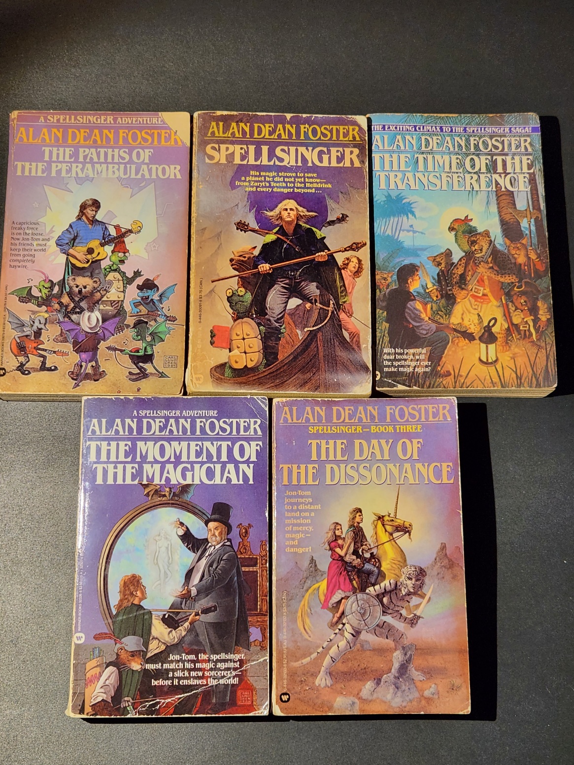 Alan Dean Foster 5 Spellsinger Paperbacks