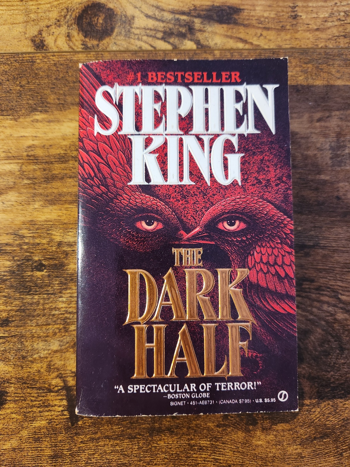 The Dark Half by Stephen King 1990 Signet 1st Printing Trade Paperback