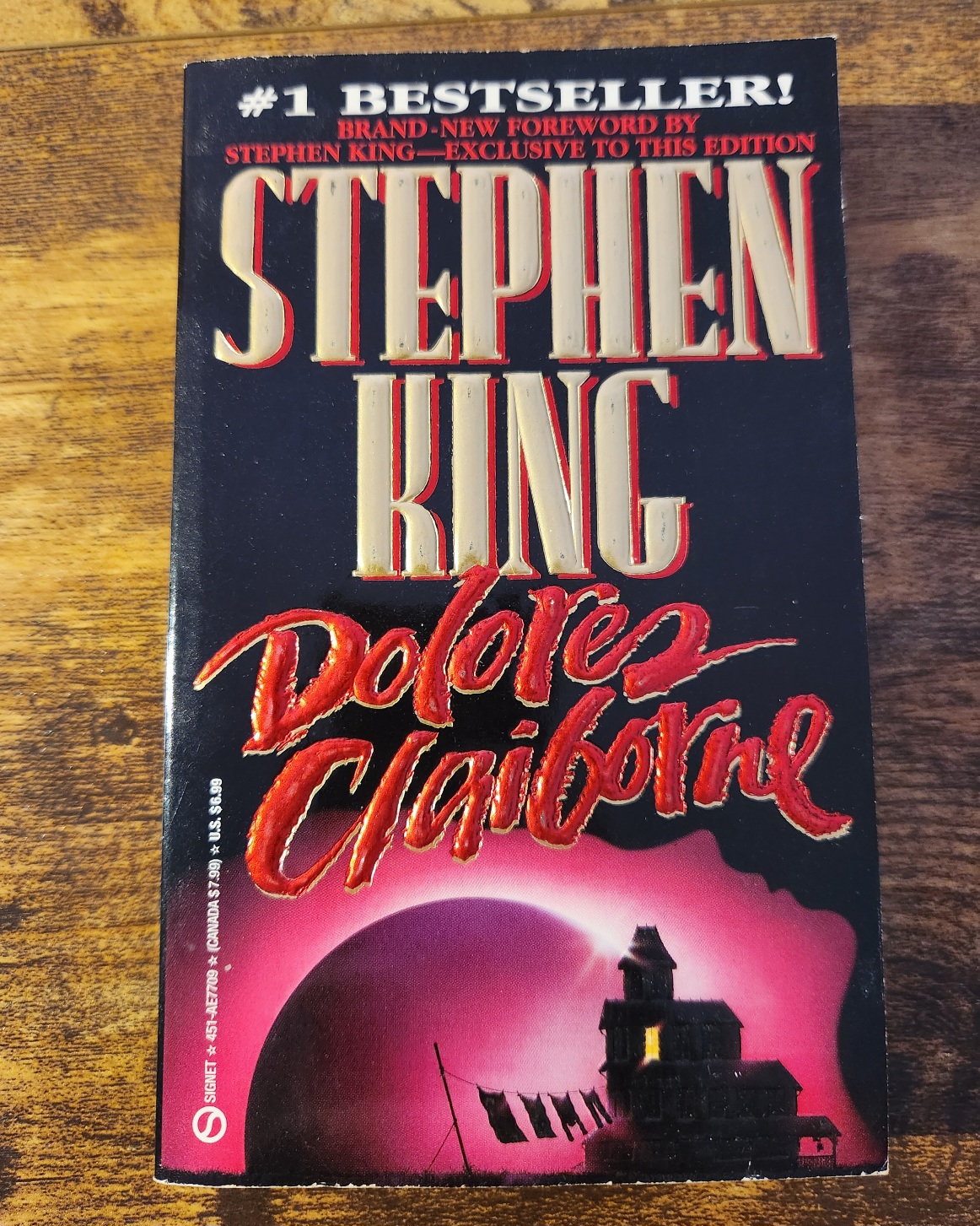 Dolores Claiborne by Stephen King Signet 1993 1st Printing Trade Paperback