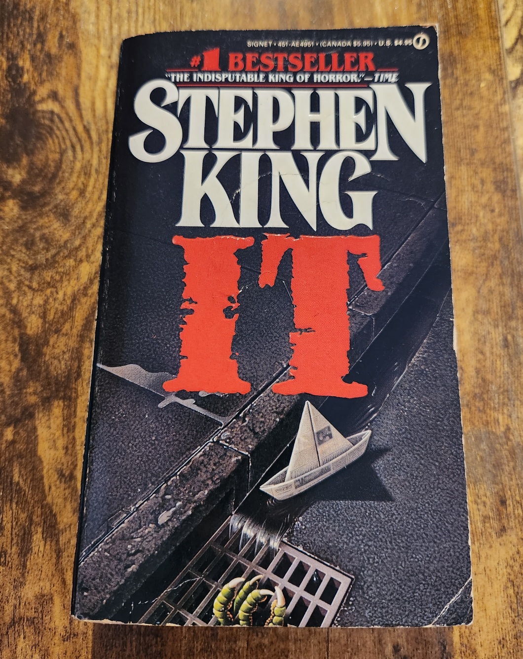 IT by Stephen King 1987 1st Signet Printing Trade Paperback