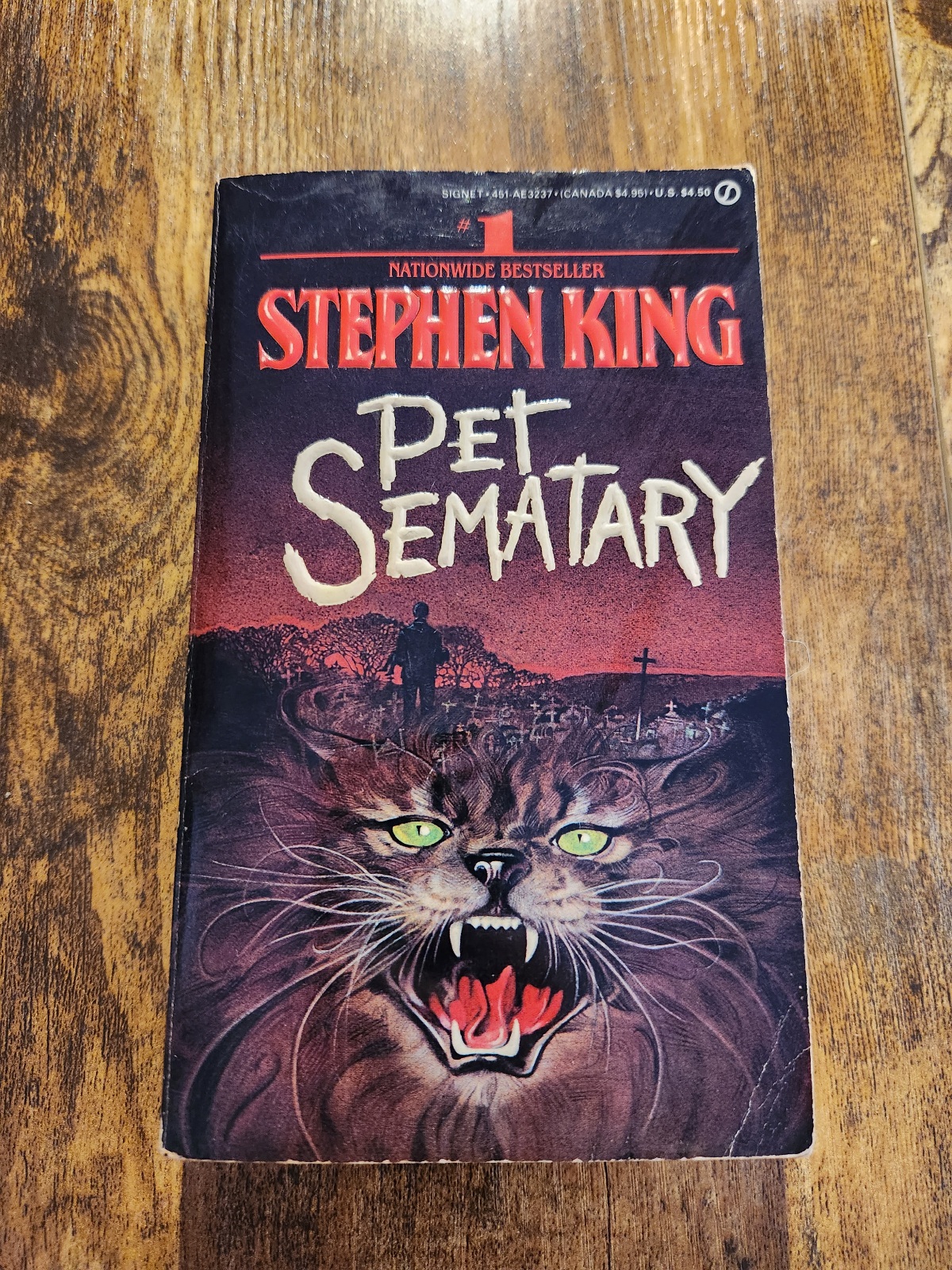 Pet Sematary by Stephen King 1984 1st Signet Printing Trade Paperback