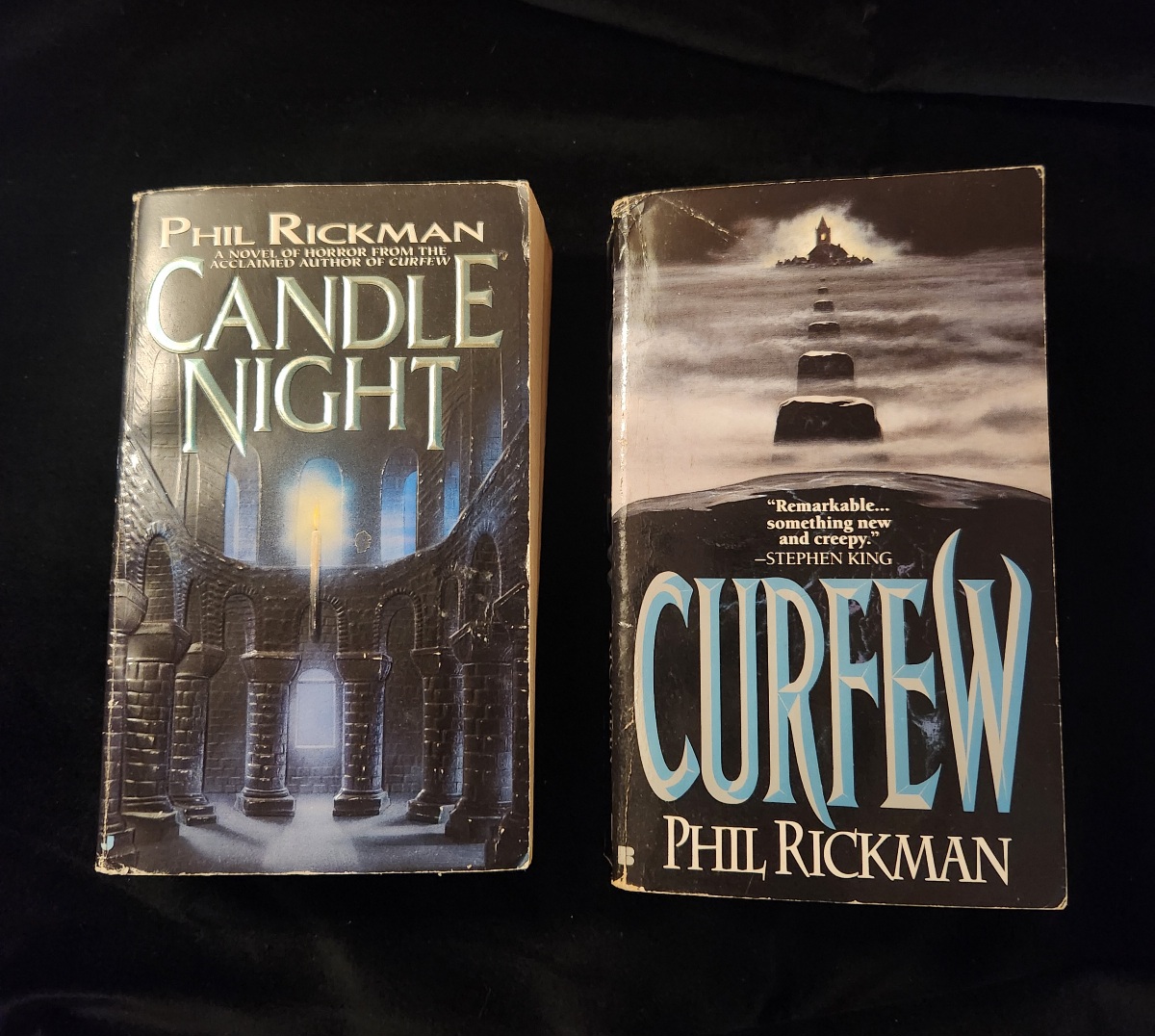 Candle Night/Curfew by Phil Rickman 1994-1995 Jove Horror Berkley Paperbacks