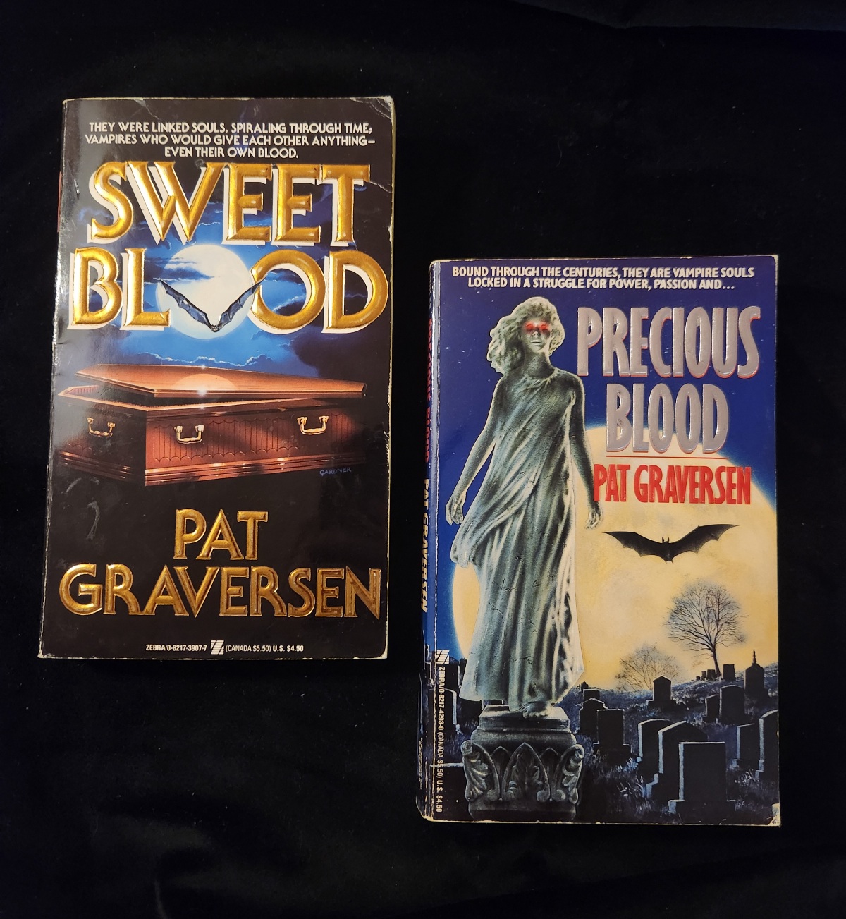 Sweet Blood Series by Pat Graversen Zebra Horror Paperback 1992