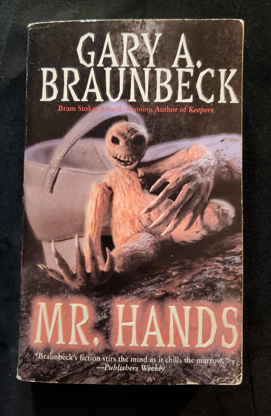 Mr. Hands by Gary A. Braunbeck SIGNED 2007 Leisure Horror Paperback