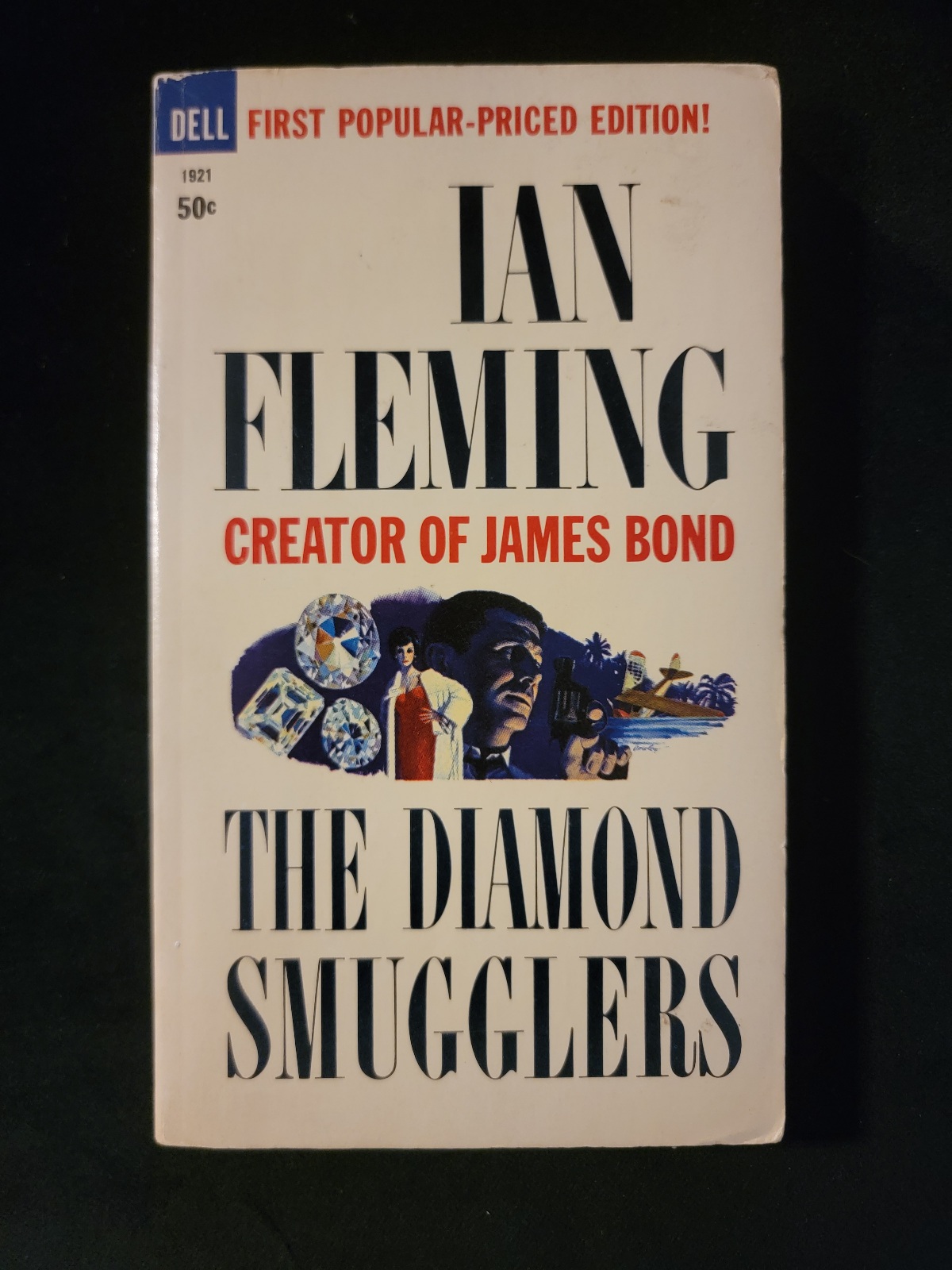 007 James Bond: The Diamond Smugglers by Ian Fleming Dell 1921 1965 Paperback